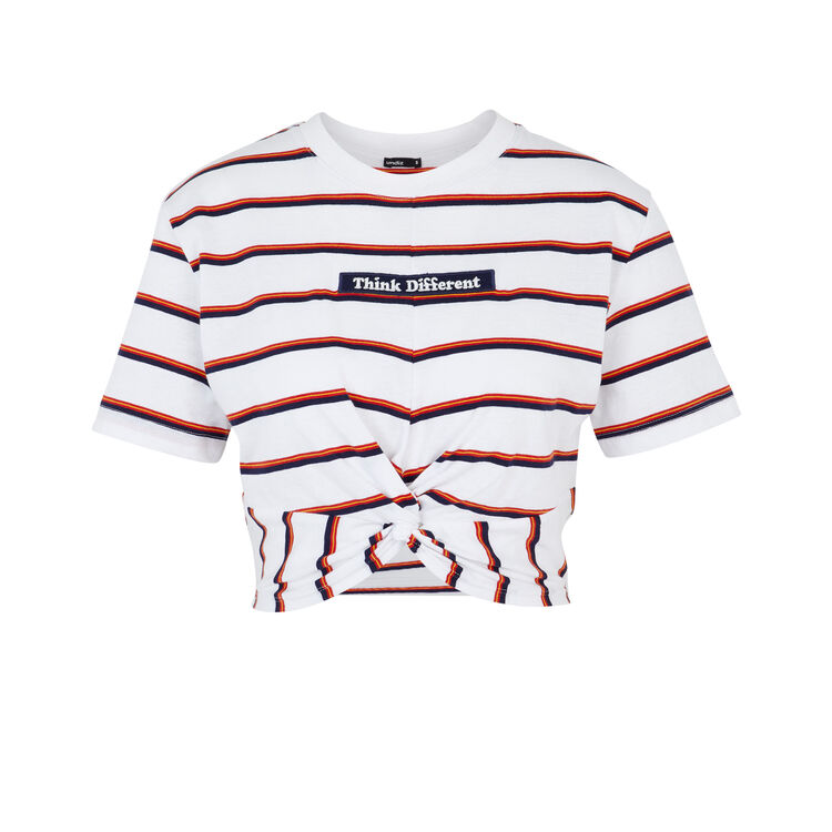 Top blanco multicoliz Top blanco multicoliz;