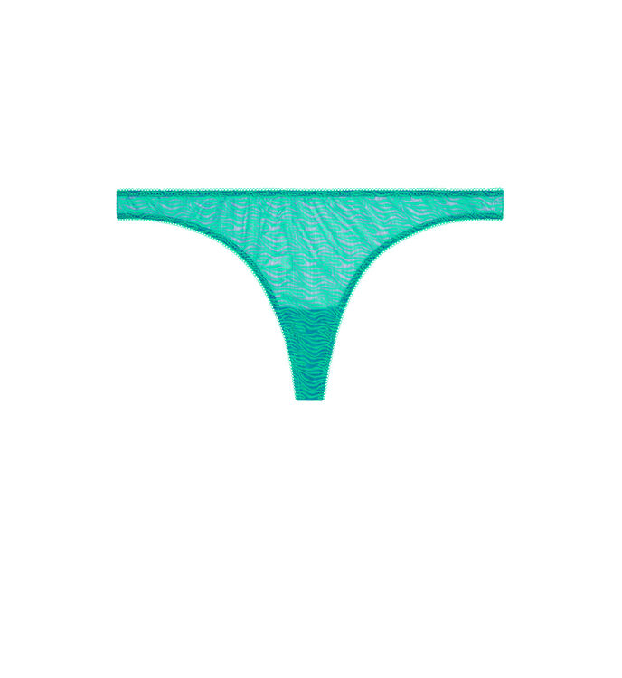 Tanga de tul ritualiz turquesa.