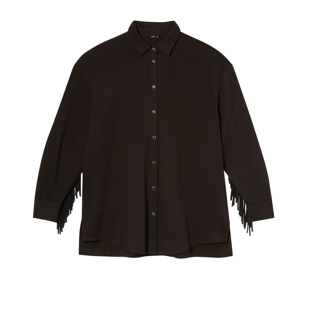 Camisa de flecos - negra negro.
