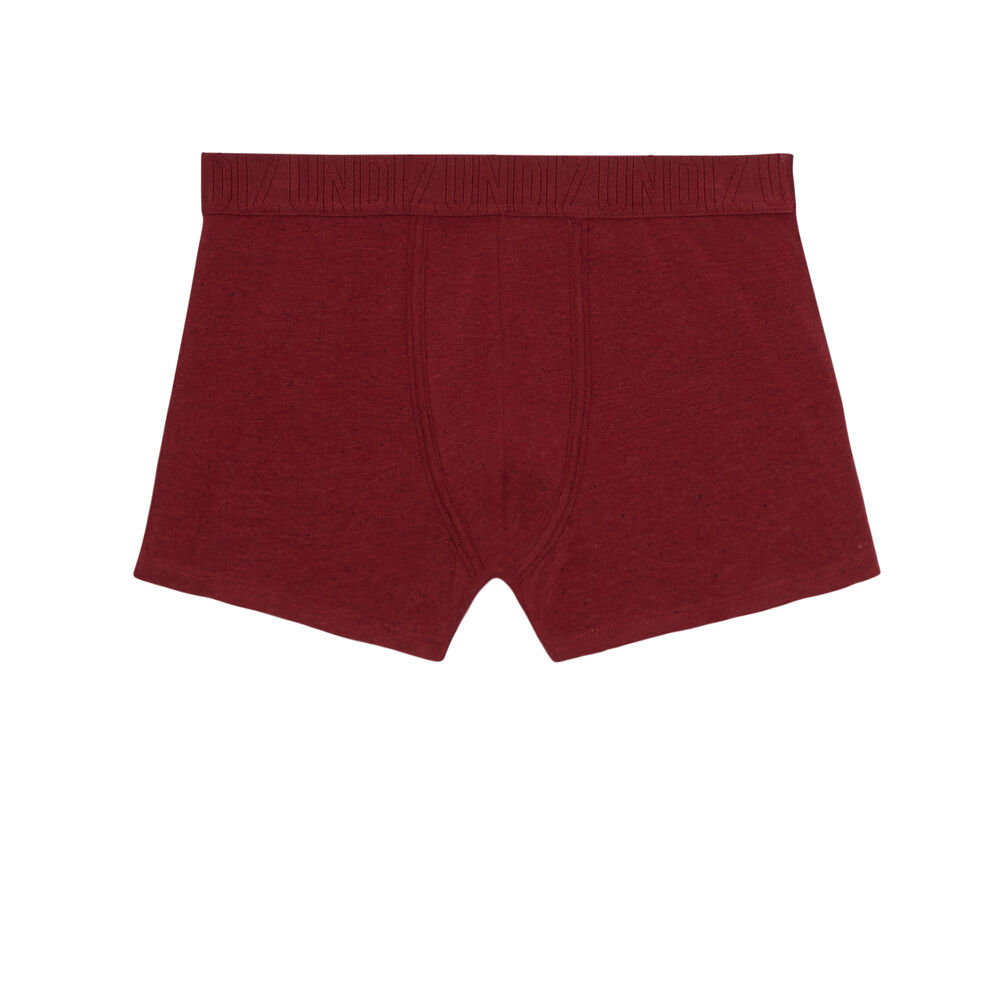 Bóxer liso con elástico undiz - rojo rojo.