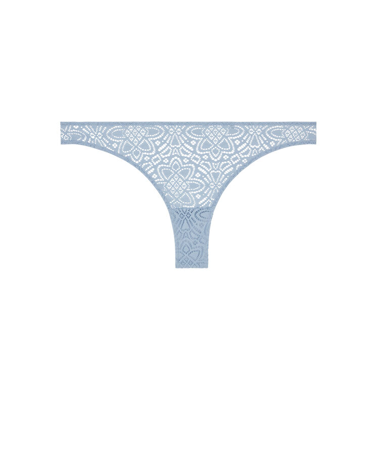 Braguita brasileña de encaje marceliz azul gris.