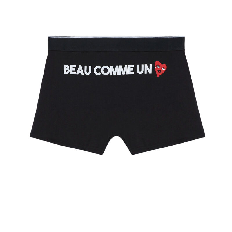 bóxer con un estampado que enamora - negro bóxer con un estampado que enamora - negro;