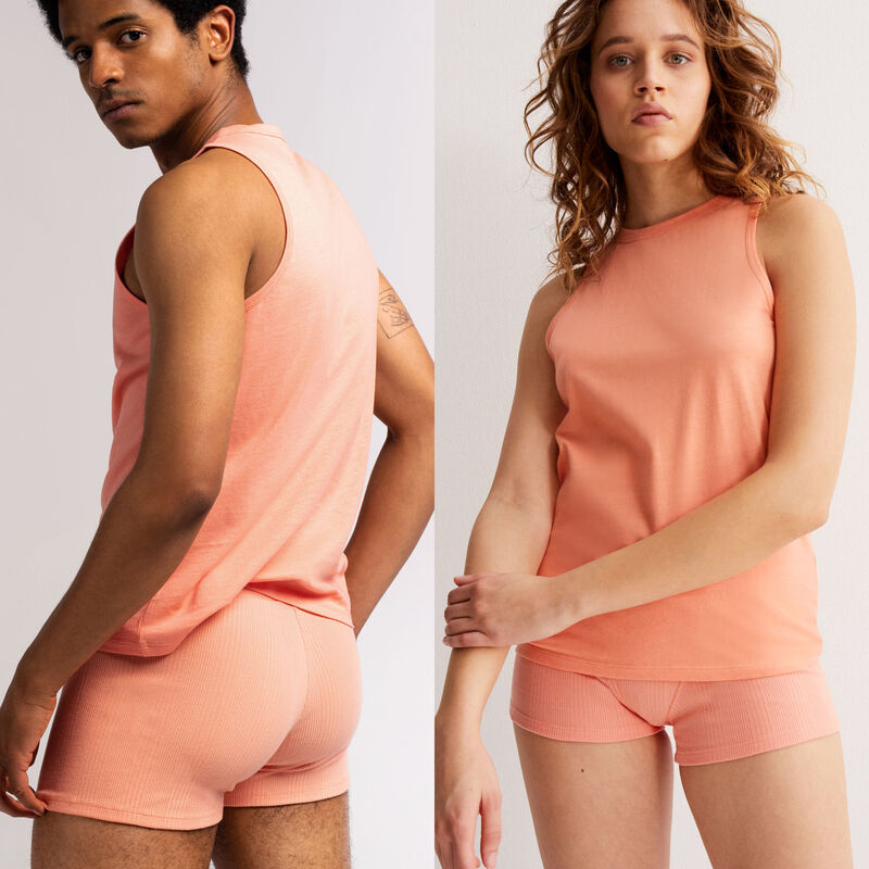 Top sin mangas unisex de punto - melocotón Top sin mangas unisex de punto - melocotón;