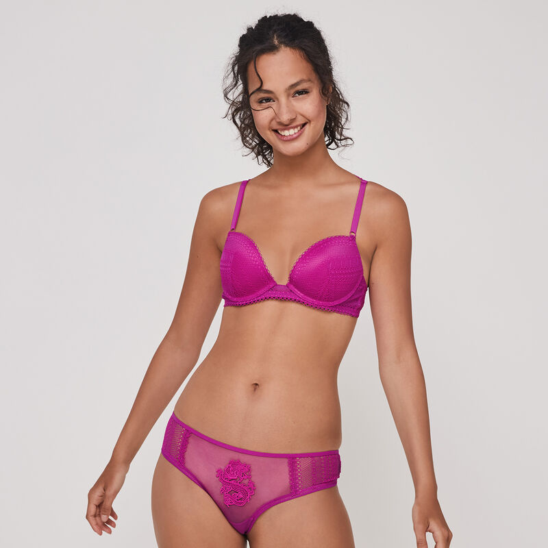 sujetador push up con guipur anjaiz sujetador push up con guipur anjaiz;