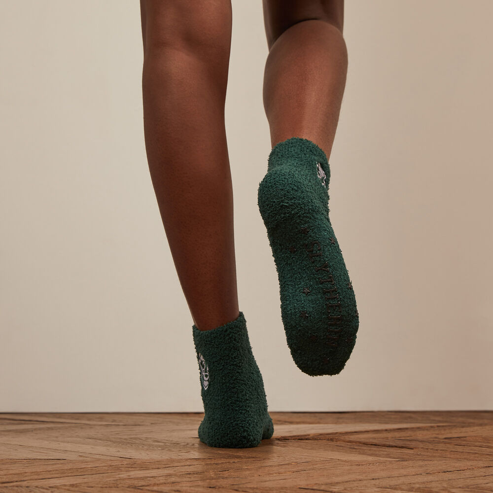Calcetines slytherin - verde verde.