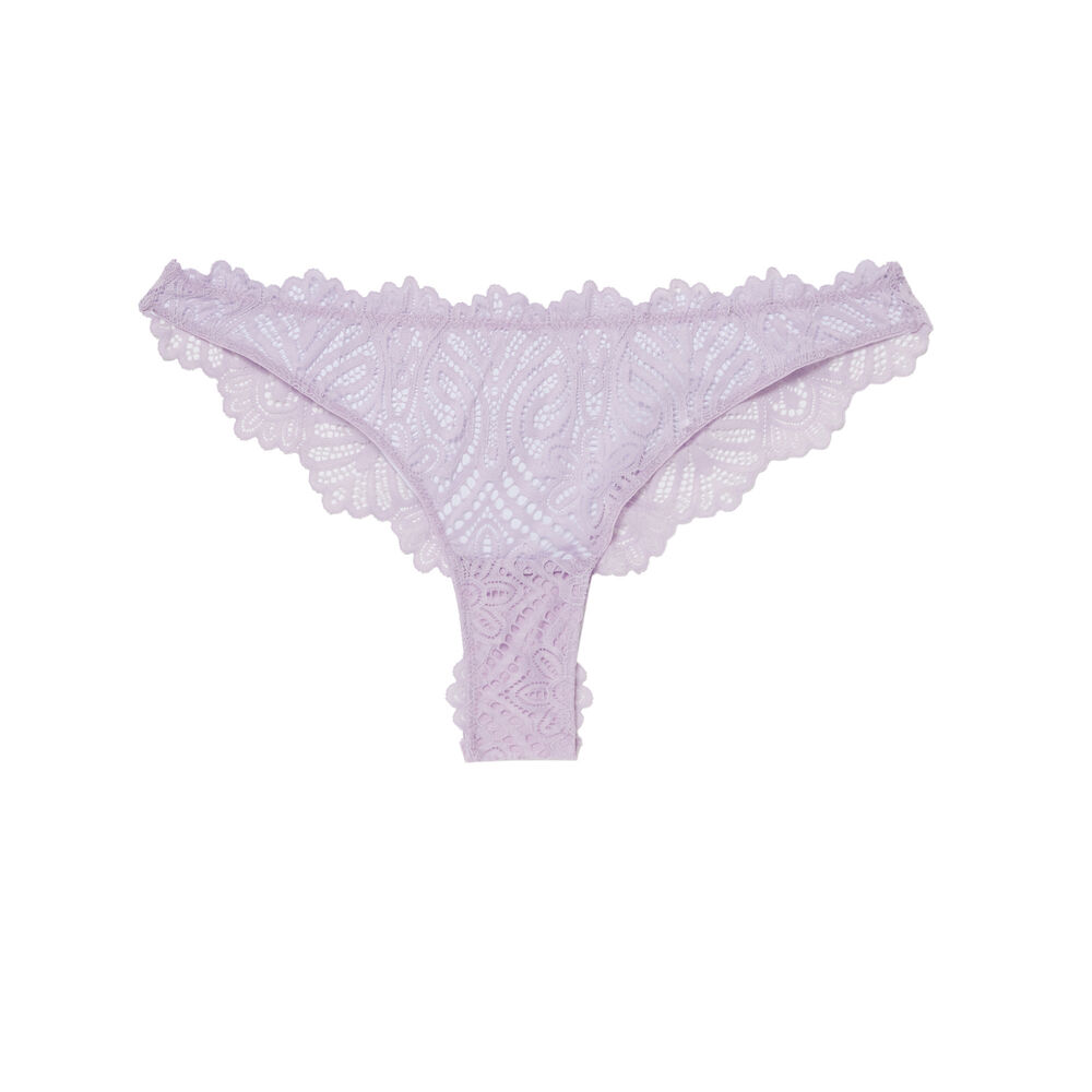 Braguita brasileña con detalle de lazos - lila morado.