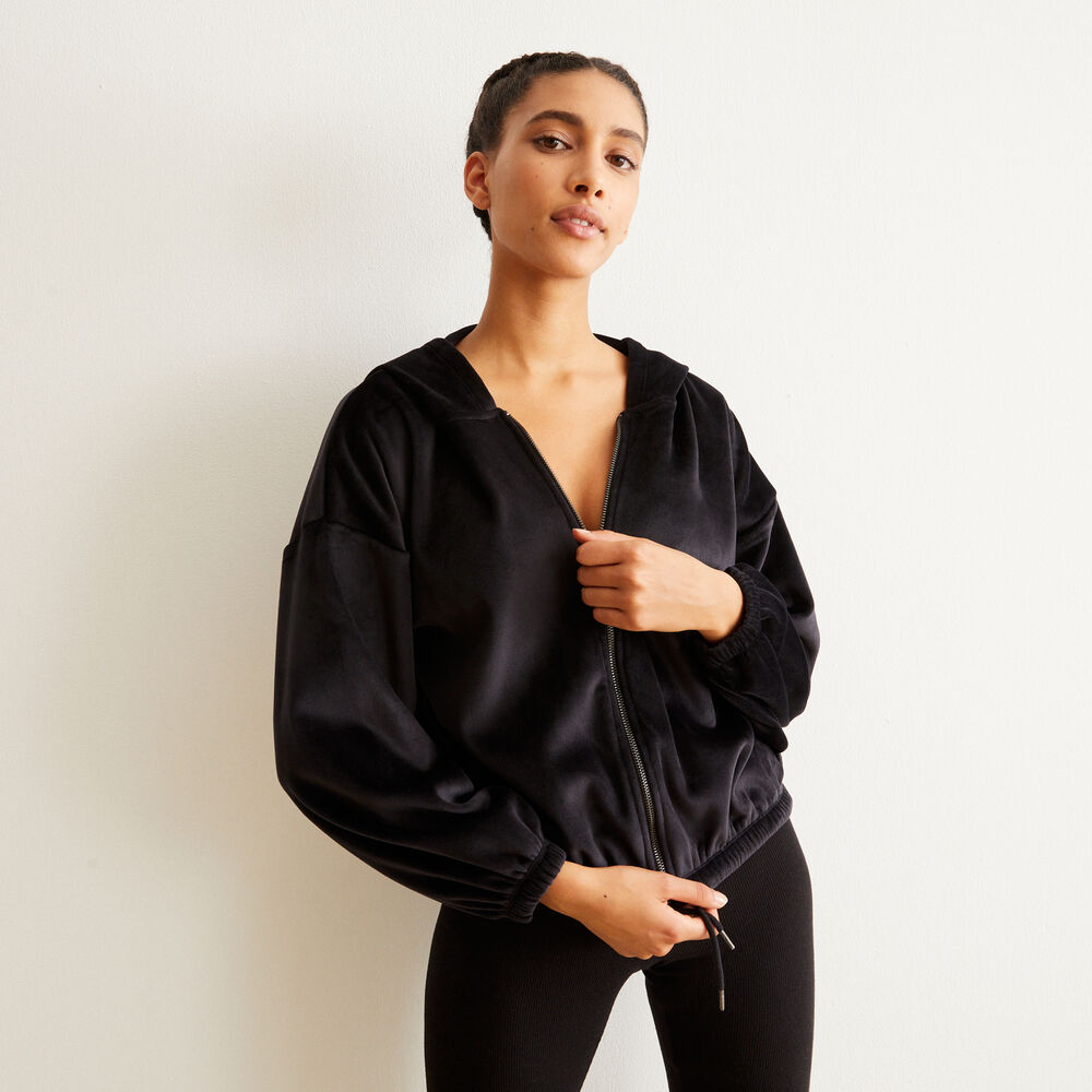 Sudadera con capucha - negra negro.