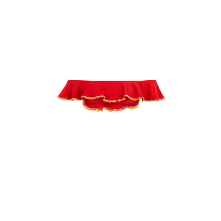 Parte de arriba de maillot de baño rojo tequiliz rojo.
