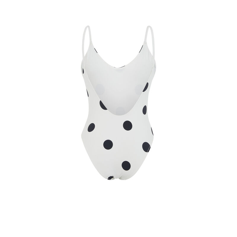 Bañador blanco de topos Isladottiz Bañador blanco de topos Isladottiz;