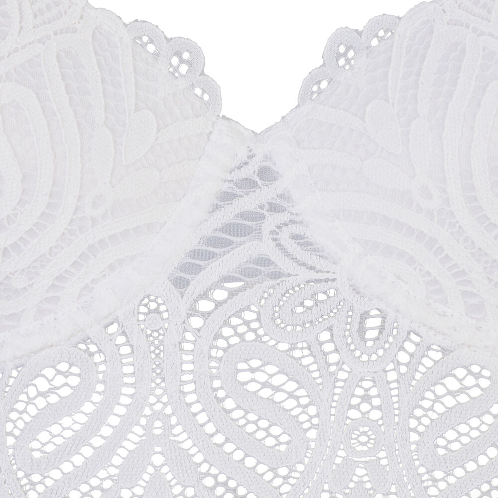 Sujetador corpiño push-up - blanco blanco.