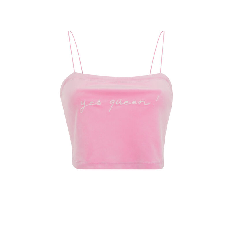 Crop top de terciopelo - rosa Crop top de terciopelo - rosa;