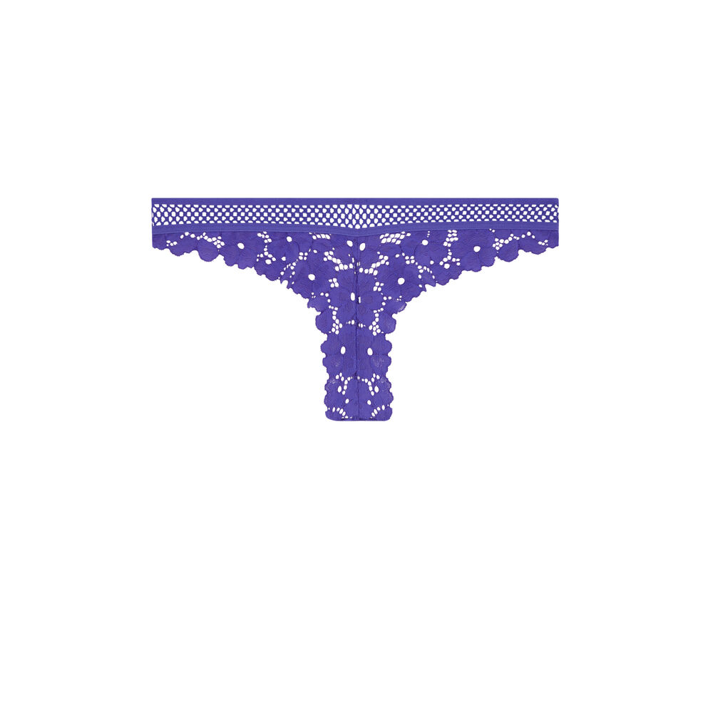 Braguita brasileña de encaje - violeta violeta.