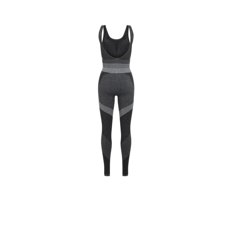 Mono deportivo sin costuras seamblockiz gris oscuro.