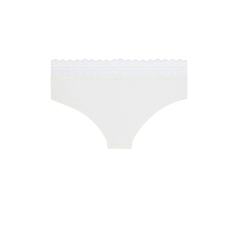 Braguita culotte de algodón lisa waistiz Braguita culotte de algodón lisa waistiz;