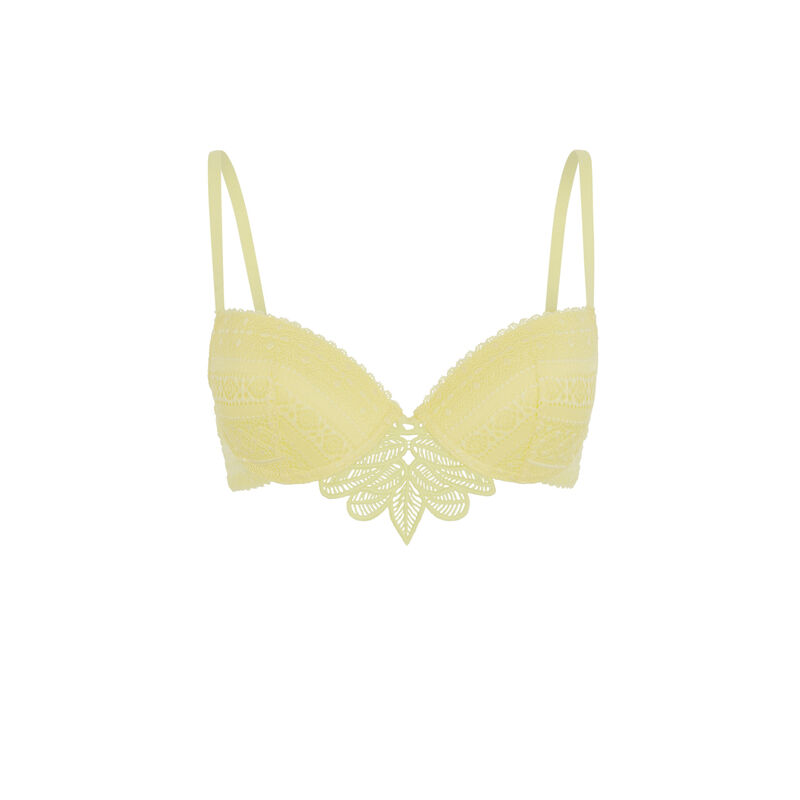 Sujetador push-up de encaje - amarillo Sujetador push-up de encaje - amarillo;