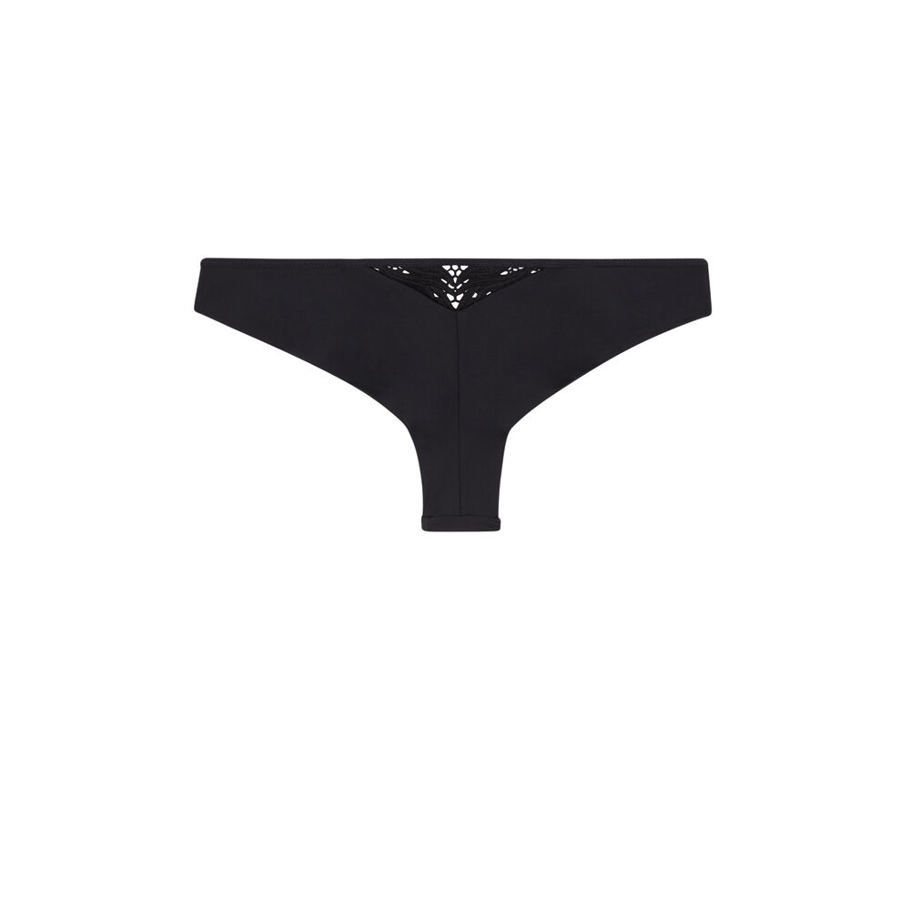 Parte de abajo de bikini braguita brasileña - negro negro.