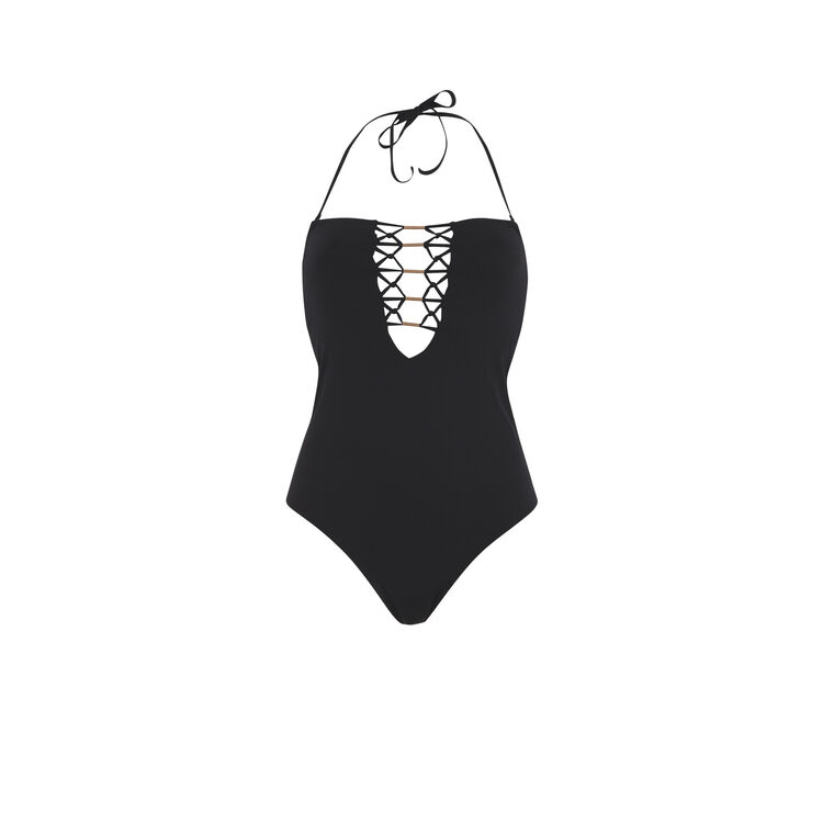 Bañador de una pieza negro afrotubiz Bañador de una pieza negro afrotubiz;