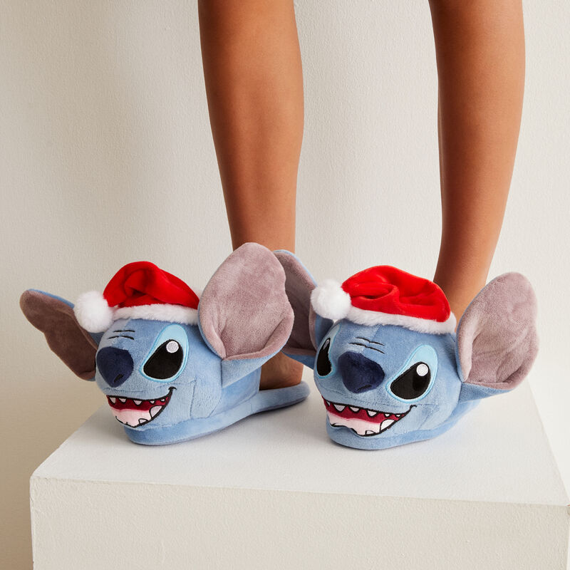 zapatillas Stitch en Navidad - azul zapatillas Stitch en Navidad - azul;