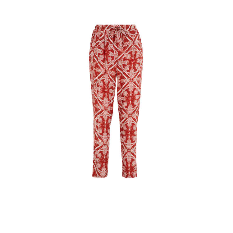 Pantalón con estampado en rojo juleiz Pantalón con estampado en rojo juleiz;