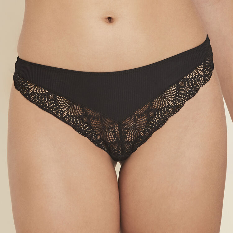 Tanga de micro/encaje microribiz Tanga de micro/encaje microribiz;