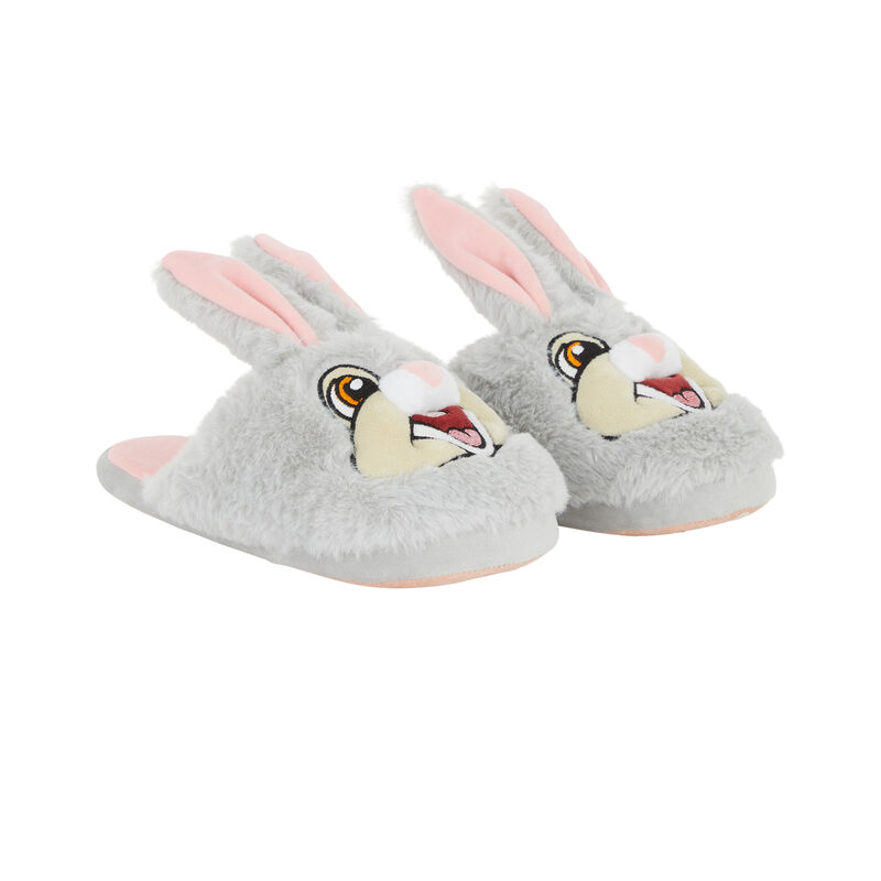 Zapatillas polares de tambor panpaniz gris.