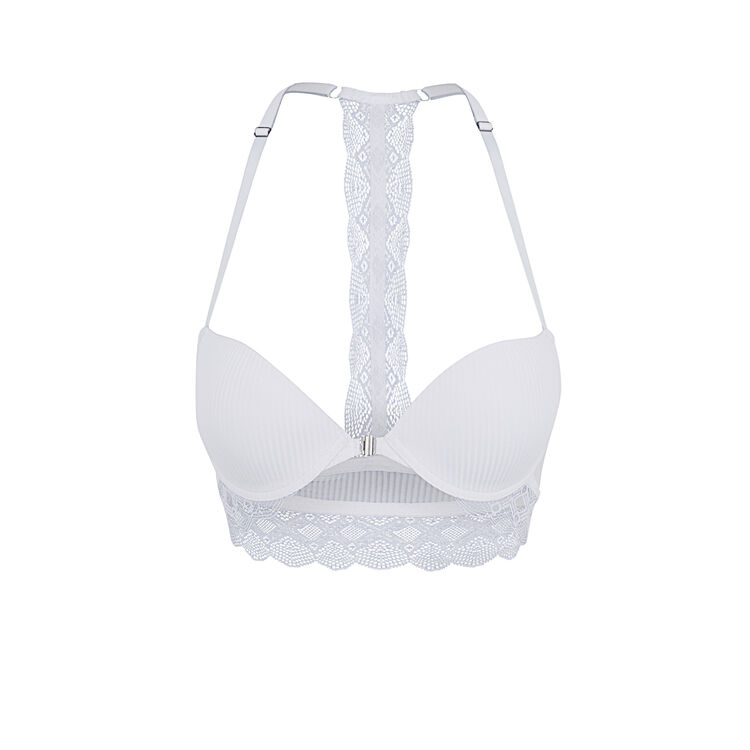 Sujetador push-up blanco monoskiz blanco.