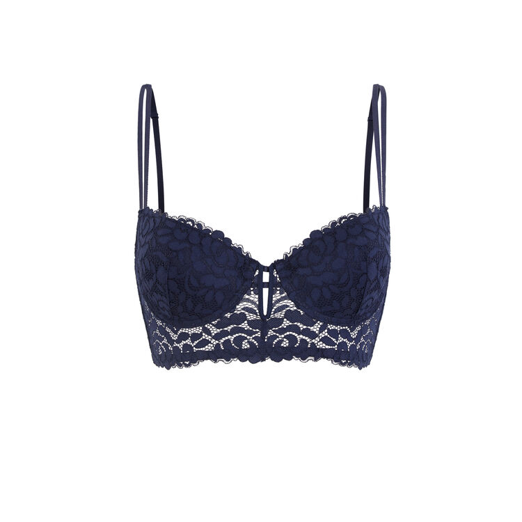 Sujetador bustier azul de aumento luluiz Sujetador bustier azul de aumento luluiz;