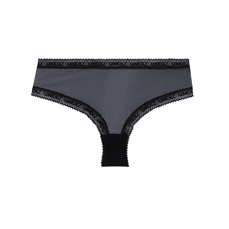 Braguita culotte lisa de tul - negra Braguita culotte lisa de tul - negra;