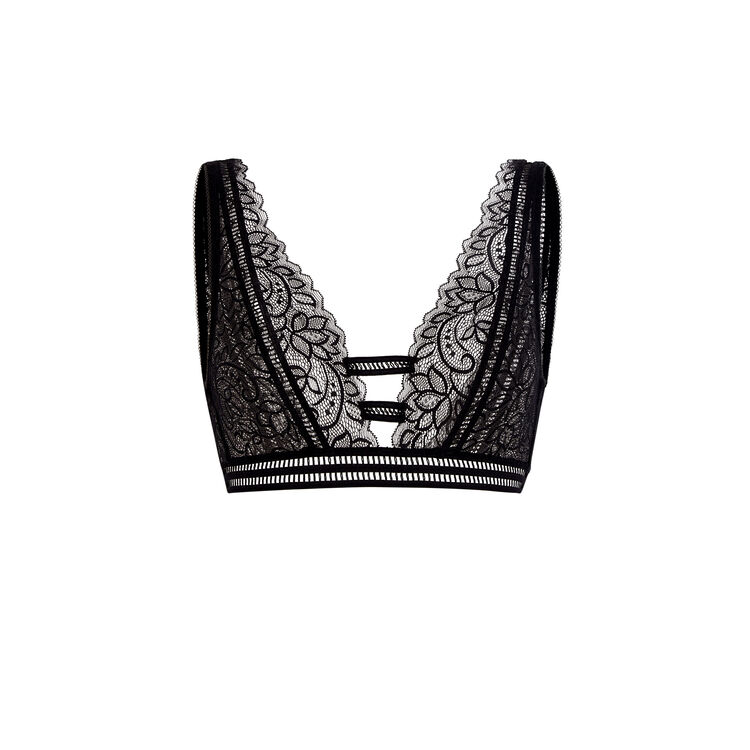 Sujetador deportivo con aros negro sayiz negro.