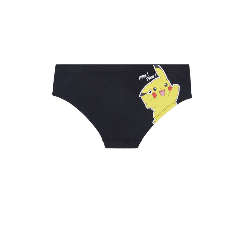 Culotte con estampado pikachu pikapokiz negro.