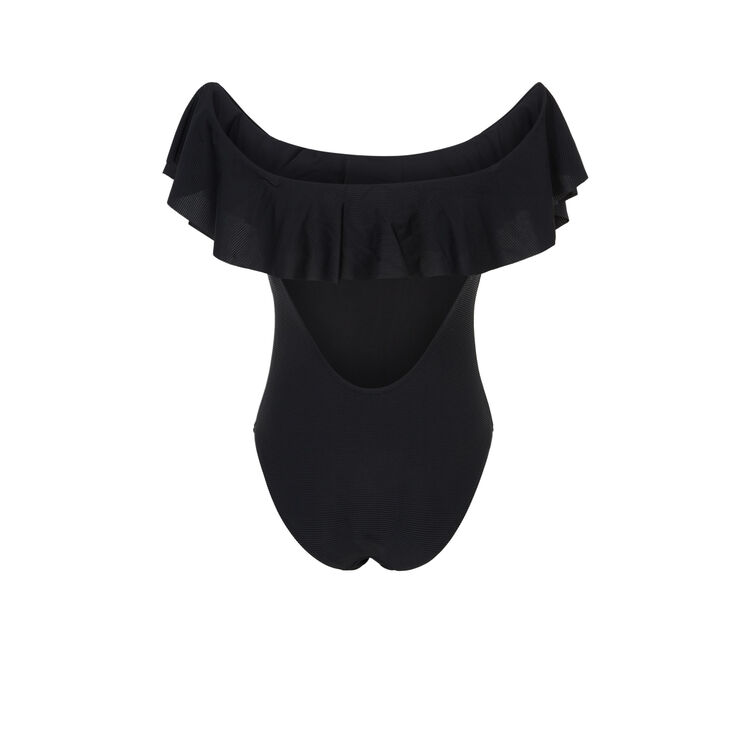 Bañador de una pieza negro sabliz Bañador de una pieza negro sabliz;