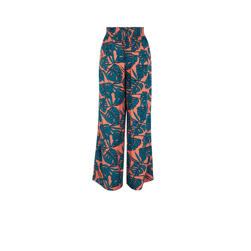 Pantalón con estampado - salmón Pantalón con estampado - salmón;