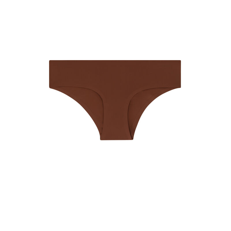 Braguita culotte de microfibra sin costuras - marrón Braguita culotte de microfibra sin costuras - marrón;