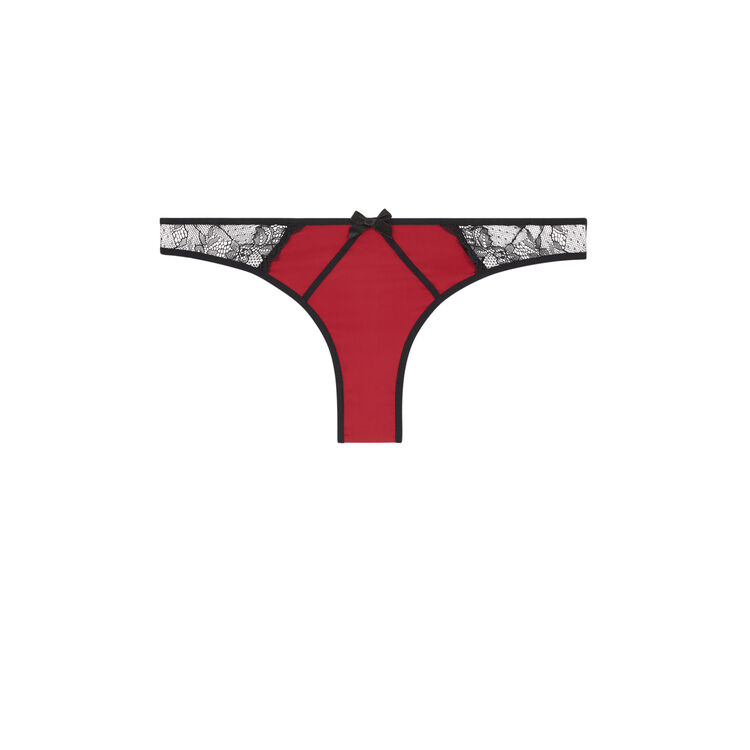 Tanga de encaje new princiz coral.