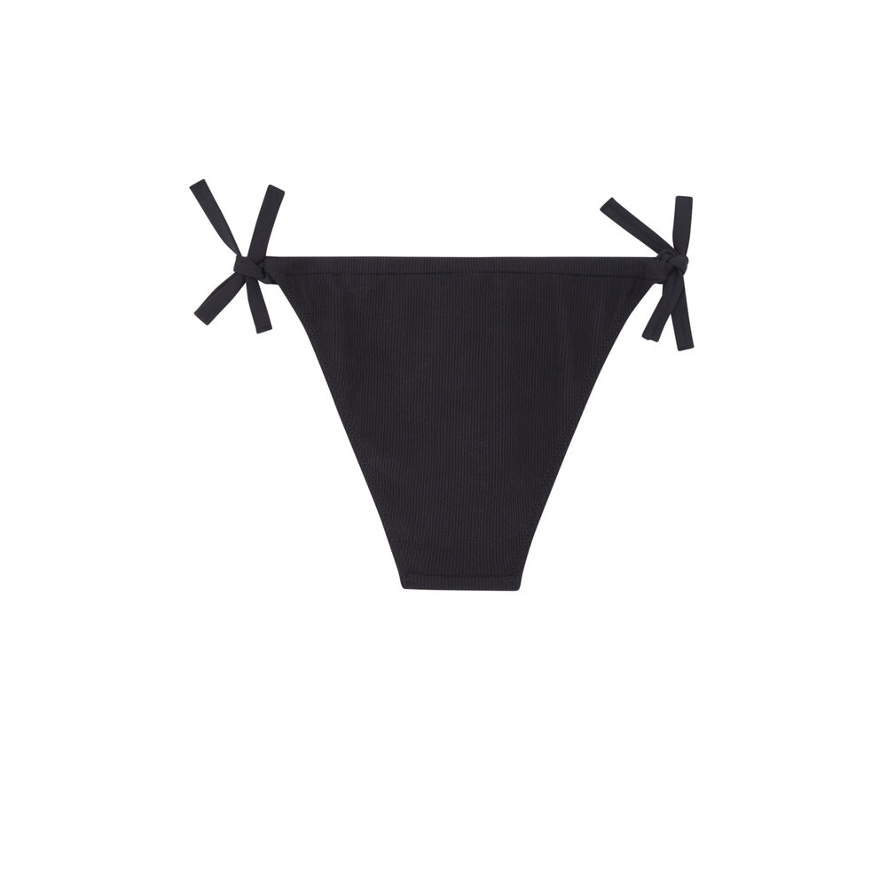 Parte de abajo de bikini a anudar - negro negro.