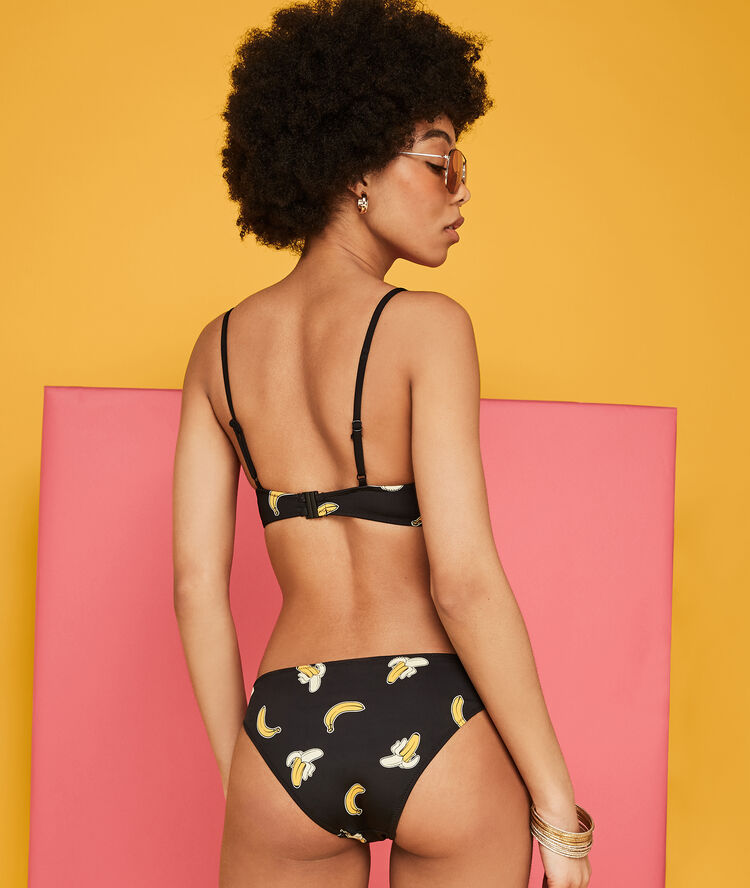 Top de bikini negro plataniz noir.