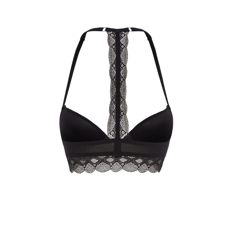 Sujetador push-up de color negro monoskiz Sujetador push-up de color negro monoskiz;