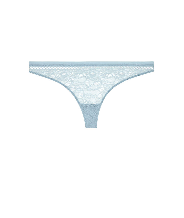 Braguita brasileña de encaje revoltiz azul gris.
