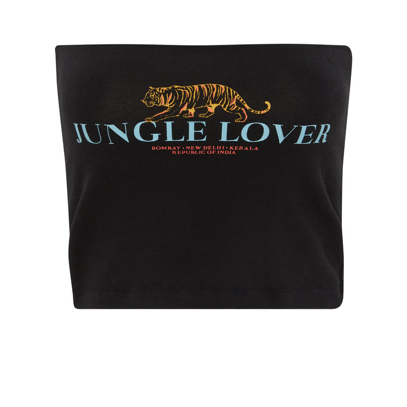Top bandeau negro croversiz Top bandeau negro croversiz;
