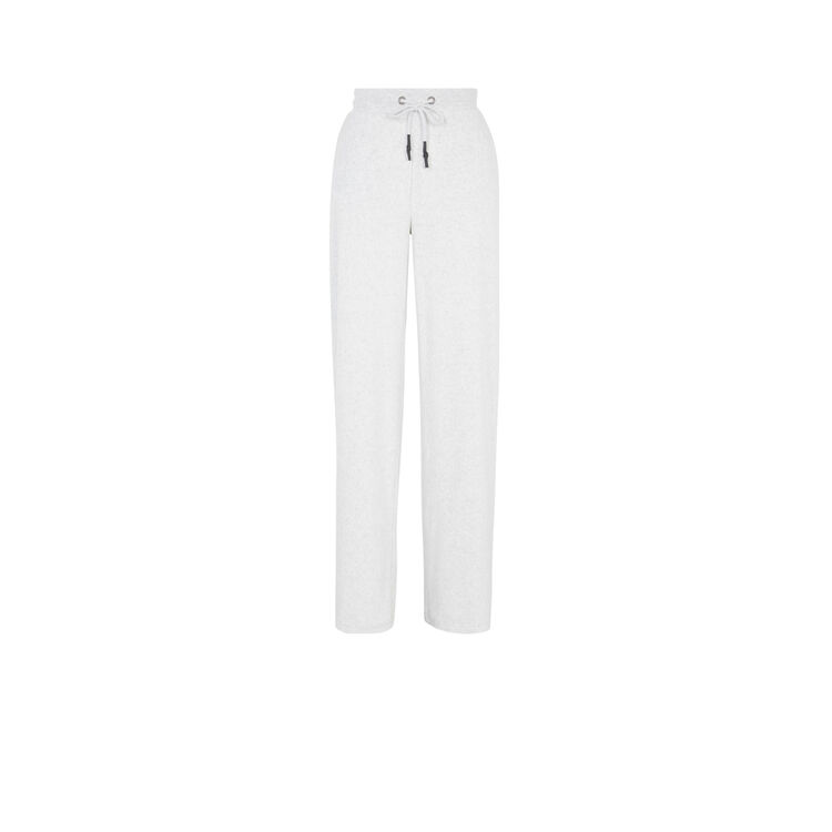 Pantalón ancho de terciopelo helloiz gris claro.