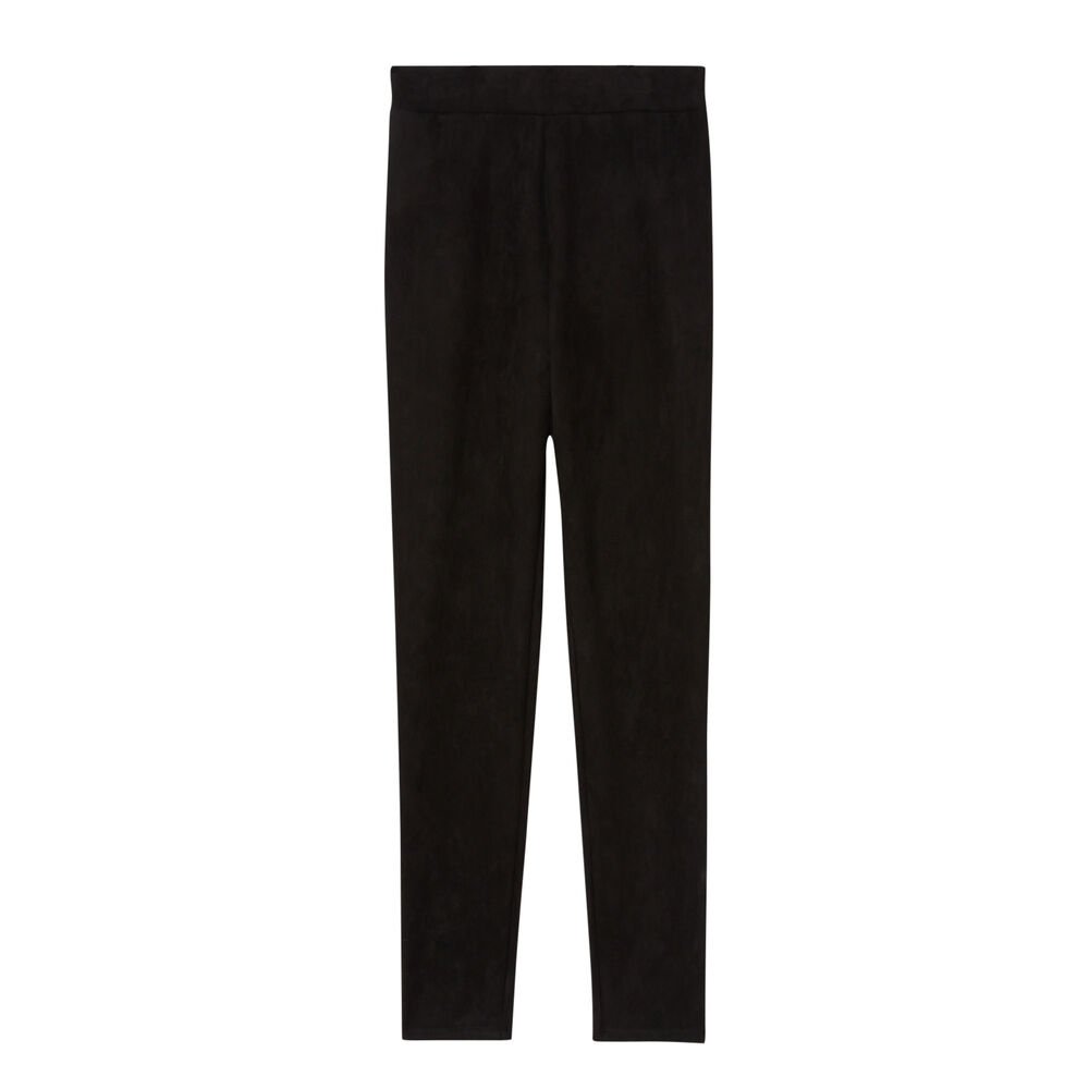 Leggings lisos de satén - negro negro.