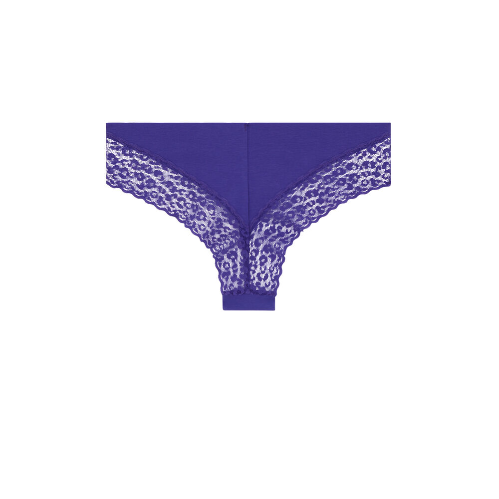 Braguita culotte de algodón - violeta violeta.