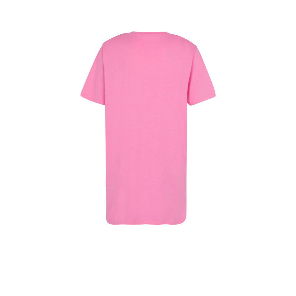 Camiseta larga estampado all boobs - rosa rosa.