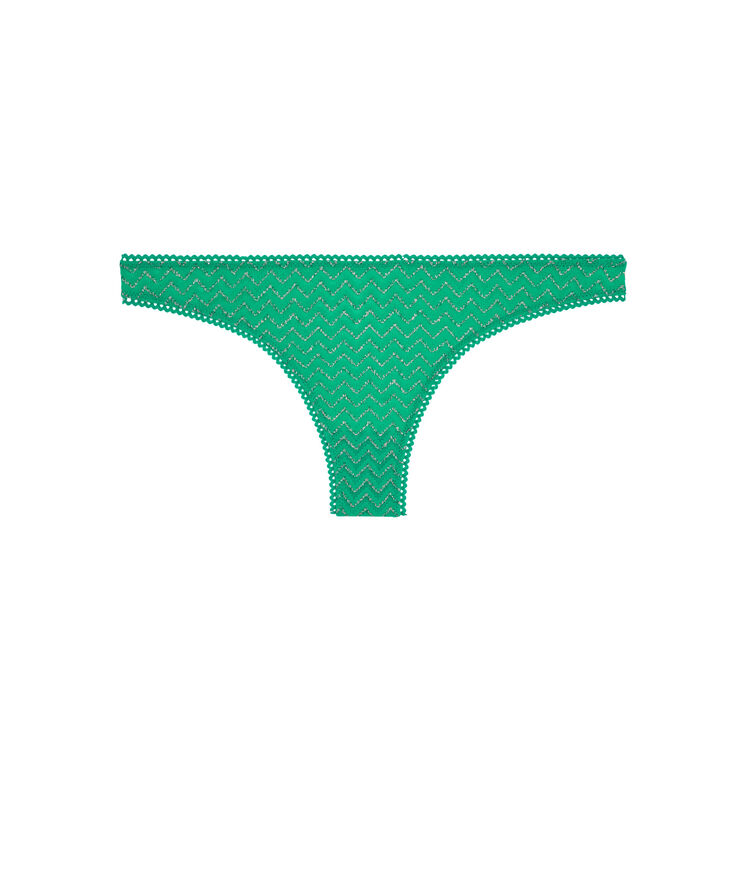 Braguita brasileña verde esmeralda lurexiz verde.