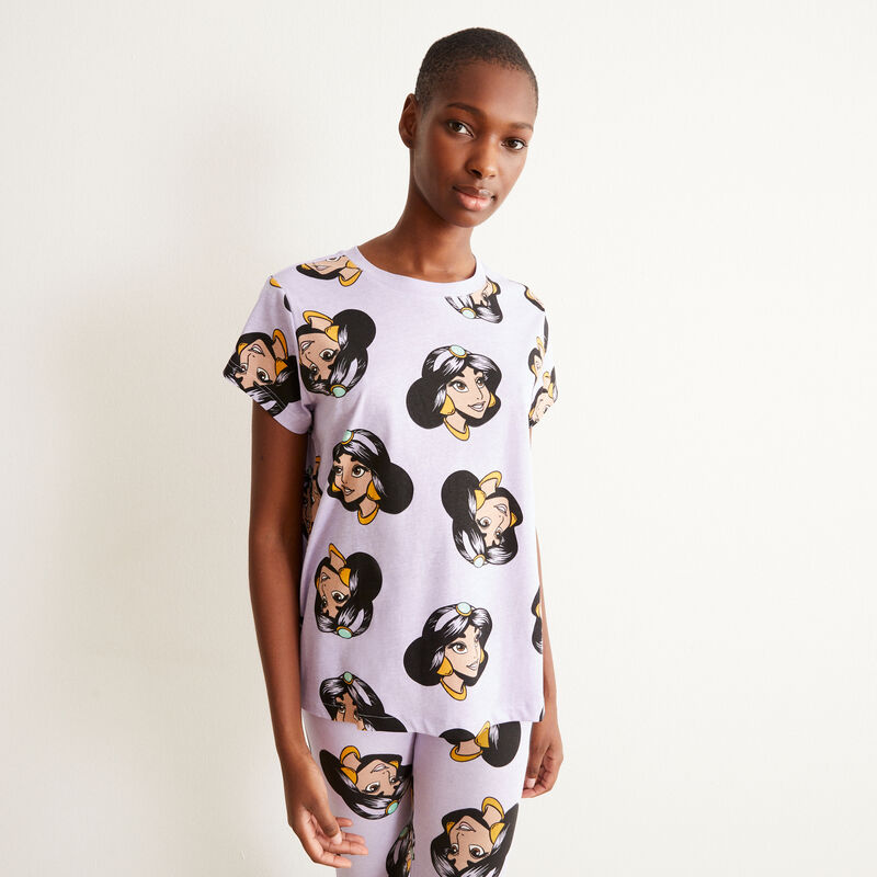 top con motivos de Jasmine - violeta top con motivos de Jasmine - violeta;