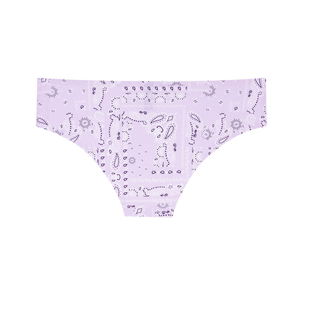 Braguita culotte con motivo de bandana - lila violeta.