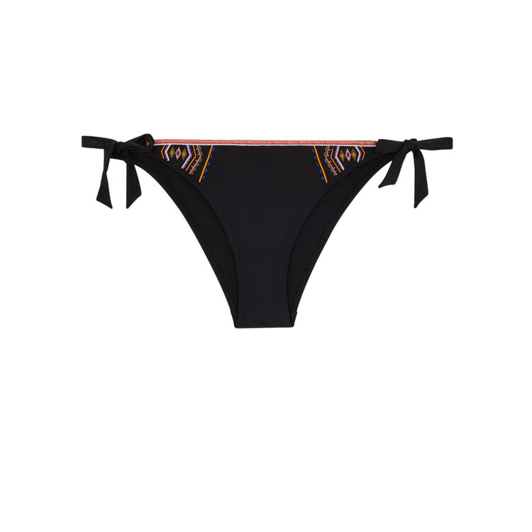 Parte de abajo de bikini negro brotressiz Parte de abajo de bikini negro brotressiz;