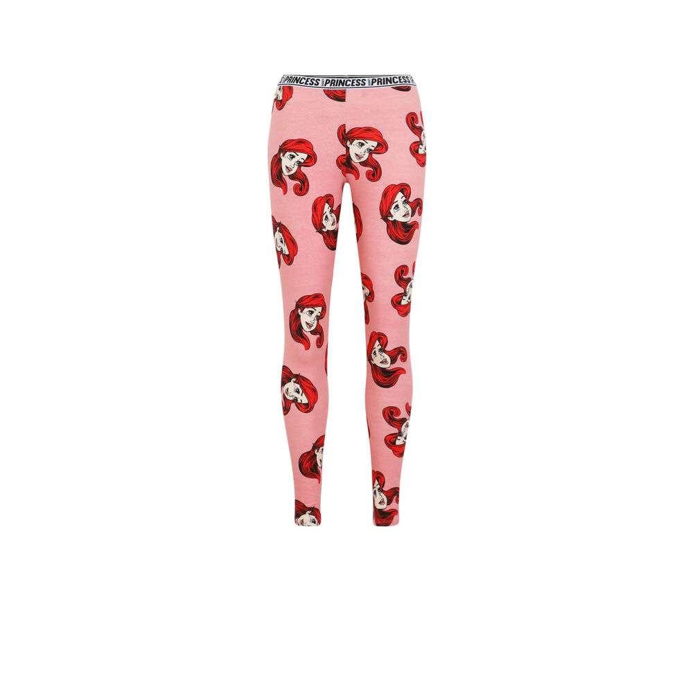 Leggings con motivos de la sirenita - rosa rosa.