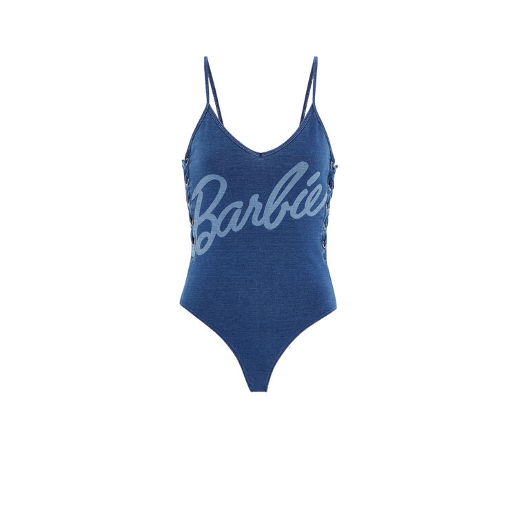 Body con estampado de logo barbie barbiejeaniz denim.