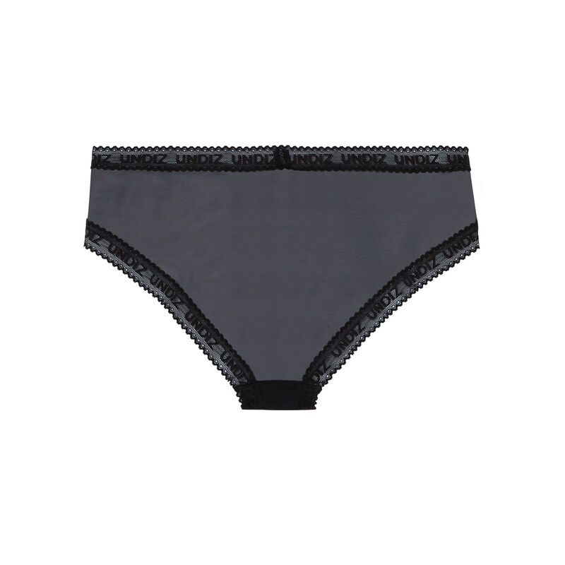 Braguita culotte lisa de tul - negra Braguita culotte lisa de tul - negra;